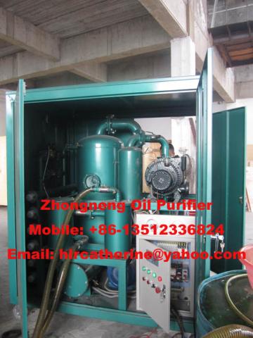 High voltage transformer oil purification equipment/ZYD insulating oil filter
