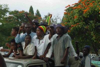 ZANU-PF supporters.