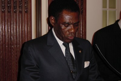 Président Téodoro Obiang de la Guinée Equatoriale