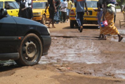 Potholes that once litter the streets of Monrovia.