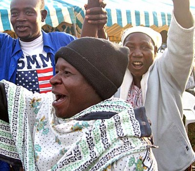 Kenyans Celebrate Election of Barack Obama - November 5, 2008