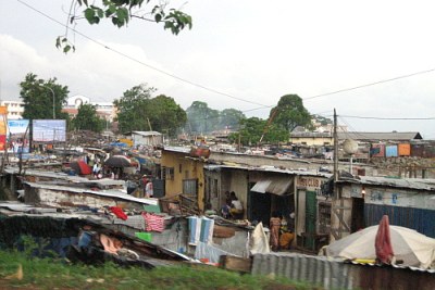 A seaside slum in Conakry.