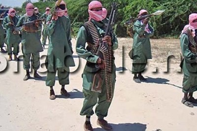 Somalia's Al-Shabaab have tweeted a photo of two Kenyan police they kidnapped (file photo).