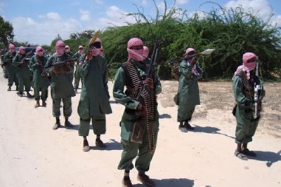 Al-Shabaab drill in  2008.
