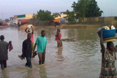 August 2009 flooding in the Chad capital N'djamena.