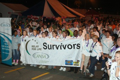 South Africans march to promote cancer awareness and encourage survivors to talk about cancer publicly (file photo).