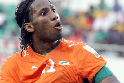 Didier Drogba in action.