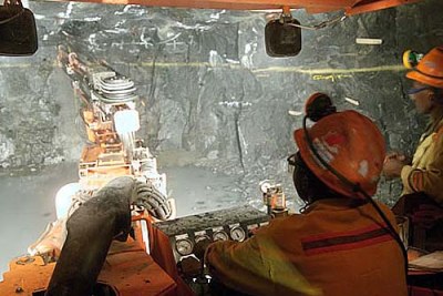 A Zimbabwean platinum mine.