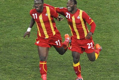 Sulley Muntari et Kwadwo Asamoah du Ghana