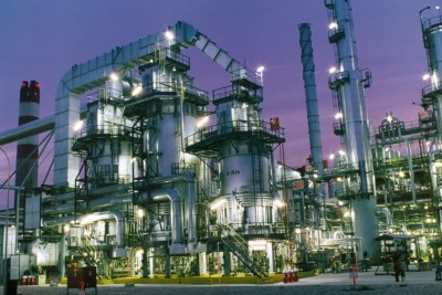 A Nigerian oil refinery.