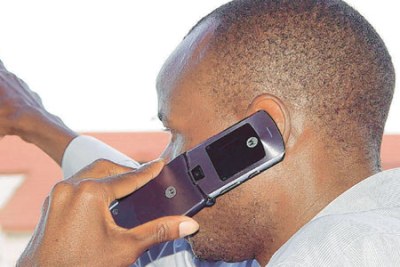 A mobile phone user (file photo).