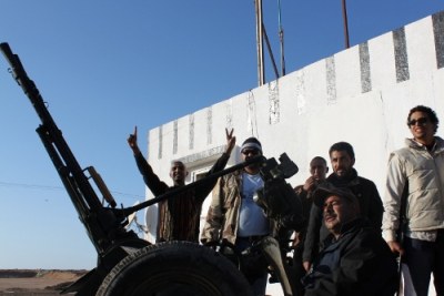 Les forces anti-Gaddafi.