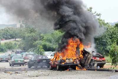 The Abuja Independence Day bomb explosion (File photo)