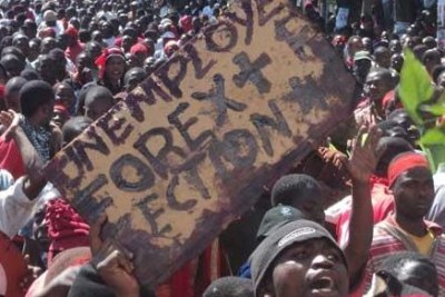Malawians protest against economic challenges (file photo).