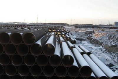 Construction of a gas pipeline (file photo).