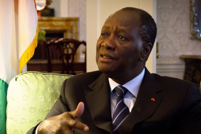 Alassane Ouattara Président  de la Cote d'Ivoire