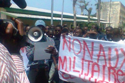 manifestations étudiants gabonais
