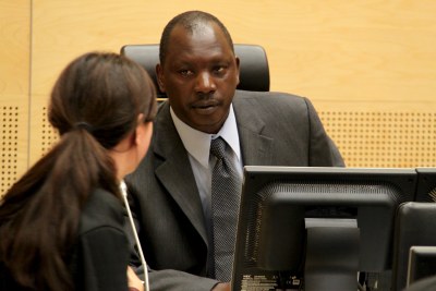 Thomas Lubanga Dyilo court for his sentencing hearing on July 10.