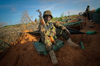 AMISOM Troops (file photo): 22 Kenyan soldiers have died since the onset of combat.