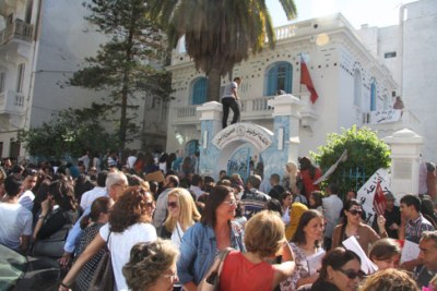 Une grève historique des médias en Tunisie