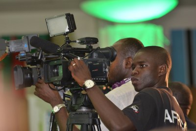 The government has warned foreign journalists working in the country illegally that they risk deportation (file photo).