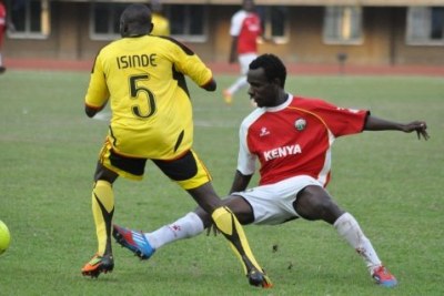 Uganda and Kenya during CECAFA 2012.