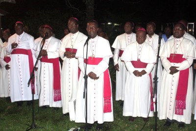 Des évêques congolais membres de la Cenco le 23/6/2011 au centre Nganda à Kinshasa.