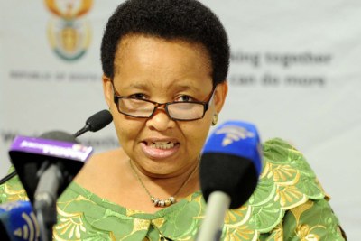 South Africa's Minister of Women, Children and People with Disabilities, Lulu Xingwana