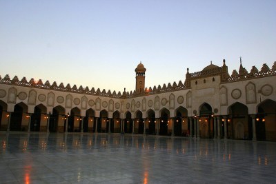 The Al-Azhar mosque in Cairo, Egypt.