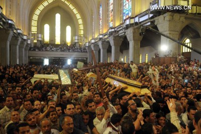(Photo d'archives). Des égyptiens en colère après l’assassinat de chrétiens.