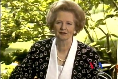 L'ancienne PM britannique Margaret Thatcher.