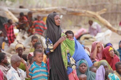 Displaced Somali families (file photo).