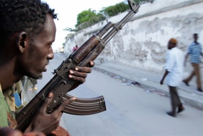A soldier of the Somali National Army.