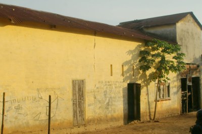Une vue de la prison de Lodja, lors d’une visite des quelques responsables des agences des Nations unies le 18/1/2003.