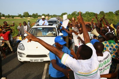 A warm welcome for Ibrahim Boubacar Keita (file photo).