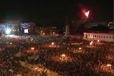 Mass protests in Tunis calling for the Constituent Assembly to be dissolved.