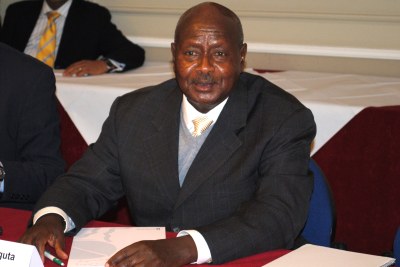 The power struggle in President Museveni's ruling party seems to have escalated (file photo).