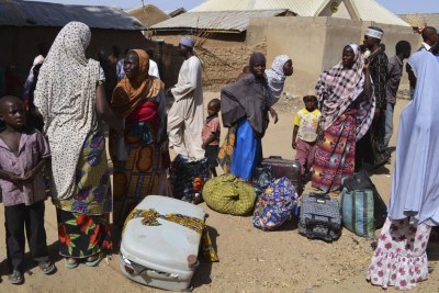 People displaced by the violence and unrest caused by the insurgency (file photo).