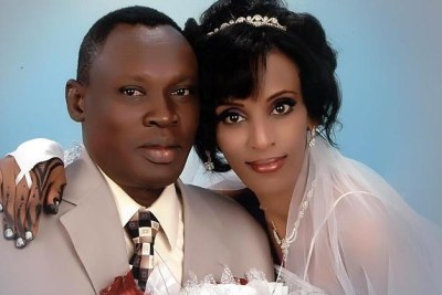 Wedding photo of Meriam Ibrahim and Daniel Wani.
