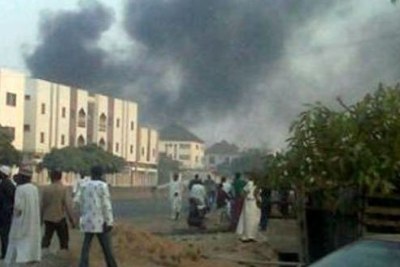 The scene of the college attack in Kano.