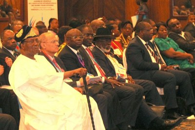 Des participants à l’Assemblée générale de l’association internationale des maires francophones (Aimf) du 3 au 7 novembre 2014 à Kinshasa.