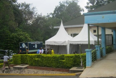 La morgue de Nairobi où sont conservés les corps des 148 victimes de Garissa.