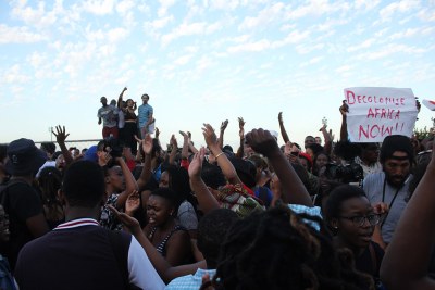 Protesting students called for transformation as part of the #RhodesMustFall campaign (file photo).