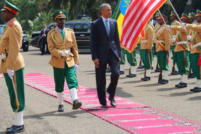 President Obama during his visit to Ethiopia (file photo).