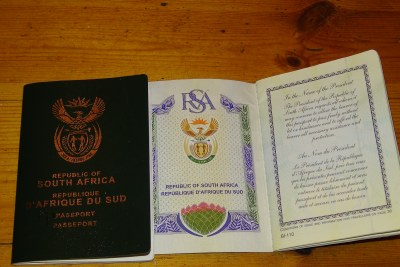 South African passport.