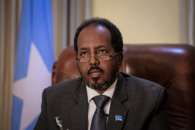 Le Président de la Somalie, Sheik Mohamoud.