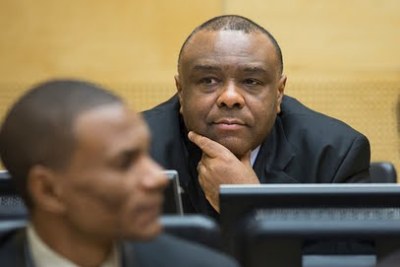 (archive) - Jean-Pierre Bemba, lors de l'ouverture de son procès pour subordination de témoins le 29 septembre 2015 à la CPI