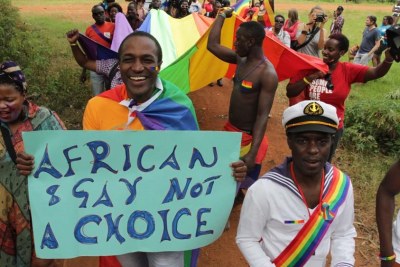 Photo d'archives - Marche d'homosexuels ougandais