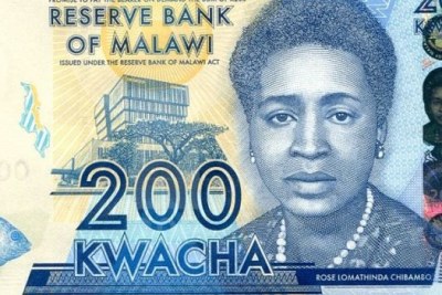 Rose Chibabmbo on bank note.