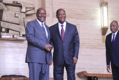 Alassane Ouattara et  Daniel Kablan Duncan